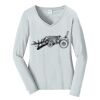 Ladies Long Sleeve Fan Favorite V Neck Tee Thumbnail