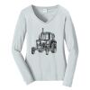 Ladies Long Sleeve Fan Favorite V Neck Tee Thumbnail