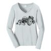 Ladies Long Sleeve Fan Favorite V Neck Tee Thumbnail