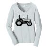 Ladies Long Sleeve Fan Favorite V Neck Tee Thumbnail