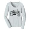 Ladies Long Sleeve Fan Favorite V Neck Tee Thumbnail