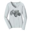 Ladies Long Sleeve Fan Favorite V Neck Tee Thumbnail