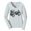 Ladies Long Sleeve Fan Favorite V Neck Tee Thumbnail