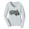 Ladies Long Sleeve Fan Favorite V Neck Tee Thumbnail