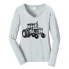 Ladies Long Sleeve Fan Favorite V Neck Tee Thumbnail