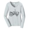 Ladies Long Sleeve Fan Favorite V Neck Tee Thumbnail