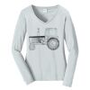 Ladies Long Sleeve Fan Favorite V Neck Tee Thumbnail