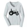 Ladies Long Sleeve Fan Favorite V Neck Tee Thumbnail