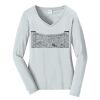 Ladies Long Sleeve Fan Favorite V Neck Tee Thumbnail