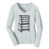 Ladies Long Sleeve Fan Favorite V Neck Tee Thumbnail