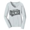 Ladies Long Sleeve Fan Favorite V Neck Tee Thumbnail