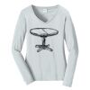 Ladies Long Sleeve Fan Favorite V Neck Tee Thumbnail