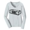 Ladies Long Sleeve Fan Favorite V Neck Tee Thumbnail