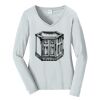 Ladies Long Sleeve Fan Favorite V Neck Tee Thumbnail