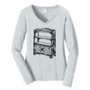 Ladies Long Sleeve Fan Favorite V Neck Tee Thumbnail