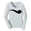 Ladies Long Sleeve Fan Favorite V Neck Tee Thumbnail