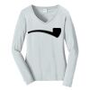 Ladies Long Sleeve Fan Favorite V Neck Tee Thumbnail