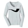 Ladies Long Sleeve Fan Favorite V Neck Tee Thumbnail