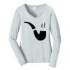 Ladies Long Sleeve Fan Favorite V Neck Tee Thumbnail