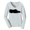 Ladies Long Sleeve Fan Favorite V Neck Tee Thumbnail