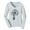 Ladies Long Sleeve Fan Favorite V Neck Tee Thumbnail