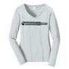 Ladies Long Sleeve Fan Favorite V Neck Tee Thumbnail