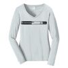 Ladies Long Sleeve Fan Favorite V Neck Tee Thumbnail