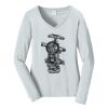 Ladies Long Sleeve Fan Favorite V Neck Tee Thumbnail