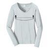 Ladies Long Sleeve Fan Favorite V Neck Tee Thumbnail