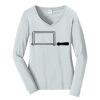 Ladies Long Sleeve Fan Favorite V Neck Tee Thumbnail