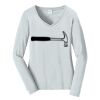 Ladies Long Sleeve Fan Favorite V Neck Tee Thumbnail