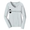 Ladies Long Sleeve Fan Favorite V Neck Tee Thumbnail