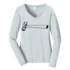 Ladies Long Sleeve Fan Favorite V Neck Tee Thumbnail