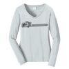 Ladies Long Sleeve Fan Favorite V Neck Tee Thumbnail