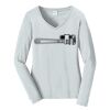 Ladies Long Sleeve Fan Favorite V Neck Tee Thumbnail