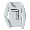 Ladies Long Sleeve Fan Favorite V Neck Tee Thumbnail