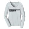 Ladies Long Sleeve Fan Favorite V Neck Tee Thumbnail