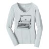 Ladies Long Sleeve Fan Favorite V Neck Tee Thumbnail