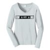 Ladies Long Sleeve Fan Favorite V Neck Tee Thumbnail