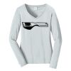 Ladies Long Sleeve Fan Favorite V Neck Tee Thumbnail