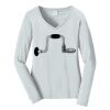 Ladies Long Sleeve Fan Favorite V Neck Tee Thumbnail