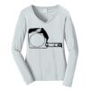 Ladies Long Sleeve Fan Favorite V Neck Tee Thumbnail