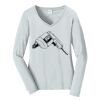 Ladies Long Sleeve Fan Favorite V Neck Tee Thumbnail