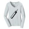 Ladies Long Sleeve Fan Favorite V Neck Tee Thumbnail