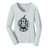 Ladies Long Sleeve Fan Favorite V Neck Tee Thumbnail