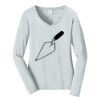 Ladies Long Sleeve Fan Favorite V Neck Tee Thumbnail