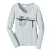 Ladies Long Sleeve Fan Favorite V Neck Tee Thumbnail