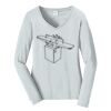 Ladies Long Sleeve Fan Favorite V Neck Tee Thumbnail