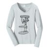 Ladies Long Sleeve Fan Favorite V Neck Tee Thumbnail