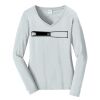 Ladies Long Sleeve Fan Favorite V Neck Tee Thumbnail